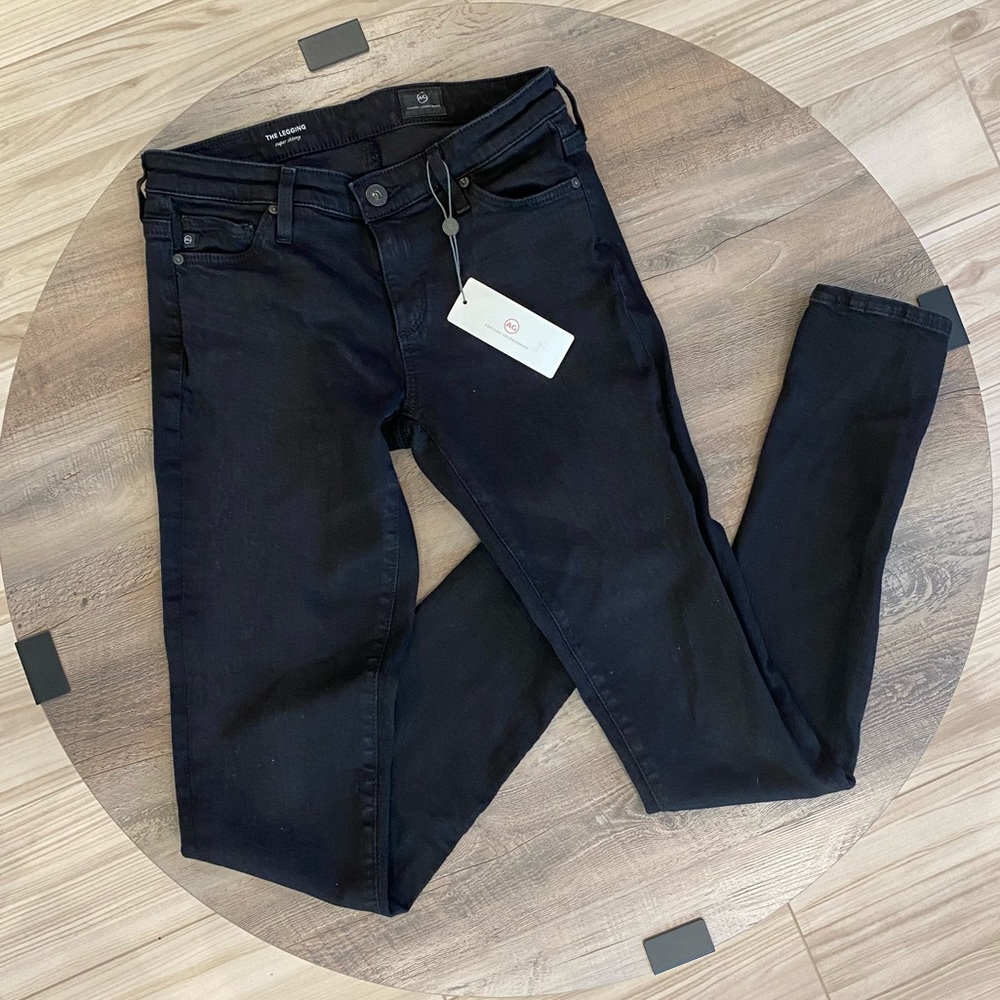 AG Adriano Goldschmied The Legging Super Skinny Jeans Black 25 NWT